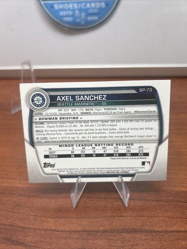 Cheap Sneaks Footwear/Sports Cards Baseball Card Axel Sanchez 2023 Bowman 1st Rookie #BP-73 Seattle Mariners