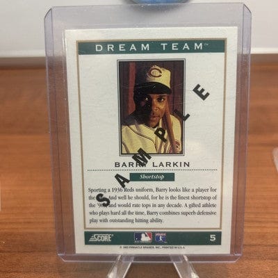 Cheap Sneaks Footwear/Sports Cards Baseball Card Barry Larkin 1994 Score Dream Team #S5 Sample REDS