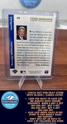 Cheap Sneaks Footwear/Sports Cards Baseball Card Bernie Williams 1993 Upper Deck #470 New York Yankees