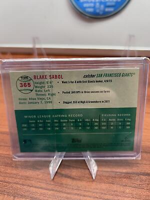 Cheap Sneaks Footwear/Sports Cards Baseball Card Blake Sabol RC 2023 Topps Chrome Platinum Anniversary #365 San Francis