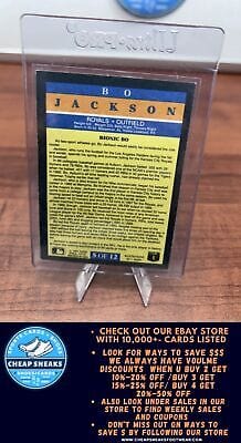 Cheap Sneaks Footwear/Sports Cards Baseball Card Bo Jackson 1991 Fleer Pro-Visions #5 Kansas City Royals