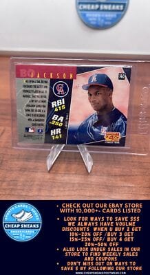 Cheap Sneaks Footwear/Sports Cards Baseball Card Bo Jackson 1995 Sportflix #140 California Angels