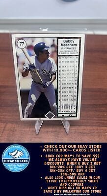 Cheap Sneaks Footwear/Sports Cards Baseball Card Bobby Meacham 1989 Upper Deck #77 New York Yankees