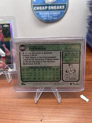 Cheap Sneaks Footwear/Sports Cards Baseball Card BRADEN SHEWMAKE (RC) 2023 Topps Heritage High Number CHROME REFRACTOR /374 #63