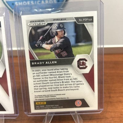 Cheap Sneaks Footwear/Sports Cards Baseball Card Brady Allen 2021 Panini Prizm Draft Picks #PDP149 Auto Silver Prizm +