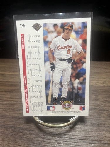 Cheap Sneaks Footwear/Sports Cards Baseball Card Brady Anderson 🔥 1992 Upper Deck #185 Baltimore Orioles NM-MT⚾️