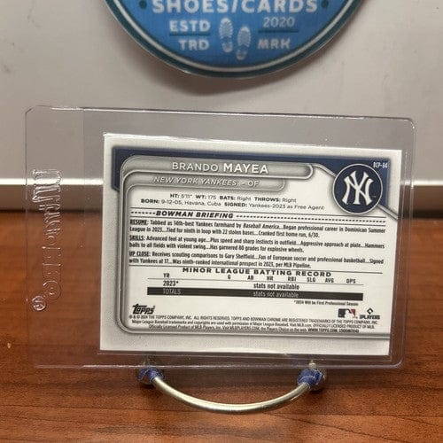 Cheap Sneaks Footwear/Sports Cards Baseball Card Brando Mayea 2024 Bowman BCP-84 Chrome Prospects New York Yankees Base