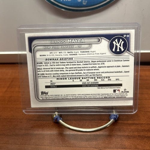Cheap Sneaks Footwear/Sports Cards Baseball Card Brando Mayea #BP-84 2024 Bowman Prospects New York Yankees