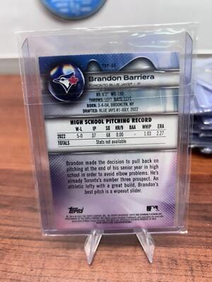 Cheap Sneaks Footwear/Sports Cards Baseball Card Brandon Barriera 2023 Bowman Platinum Top Prospects #TOP-66 Toronto Bl