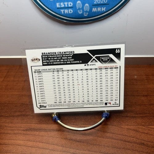 Cheap Sneaks Footwear/Sports Cards Baseball Card Brandon Crawford Lot(2) 2023 Topps Series One #66 X2 San Francisco Gia