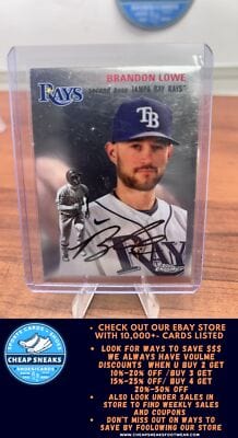 Cheap Sneaks Footwear/Sports Cards Baseball Card Brandon Lowe 2023 Topps Chrome Platinum Anniversary #375 Tampa Bay Ray
