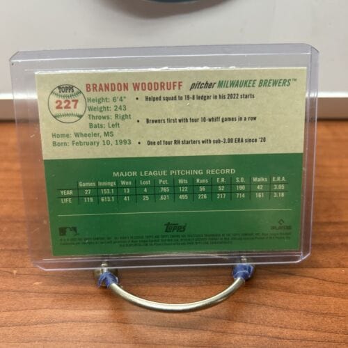 Cheap Sneaks Footwear/Sports Cards Baseball Card Brandon Woodruff 2023 Topps Chrome Platinum Anniversary Milwaukee Brew