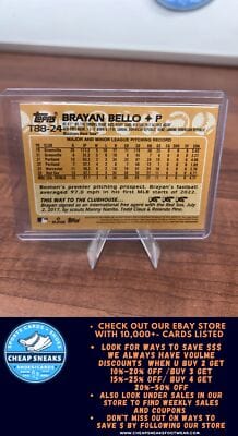 Cheap Sneaks Footwear/Sports Cards Baseball Card Brayan Bello 2023 Topps 1988 Topps Baseball 35th Anniversary #T88-24