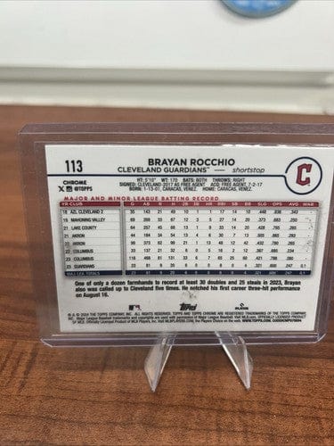 Cheap Sneaks Footwear/Sports Cards Baseball Card Brayan Rocchio 2024 Topps Chrome Future Stars #FS-20, 24 Topps Chorme