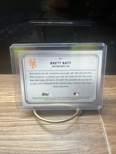 Cheap Sneaks Footwear/Sports Cards Baseball Card Brett Baty 2022 Bowman Platinum #MM-2 "Minted In Merit" METS