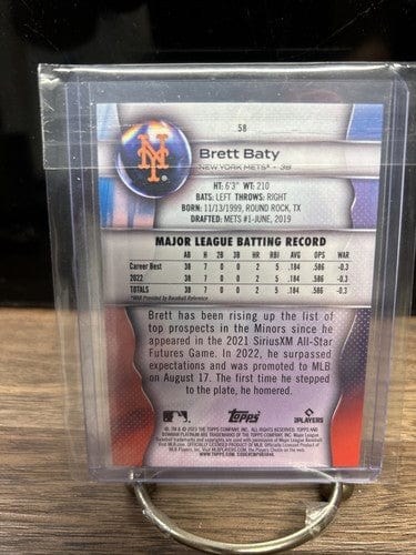 Cheap Sneaks Footwear/Sports Cards Baseball Card Brett Baty 2023 Bowman Platinum New York Mets Rookie Baseball Card #58