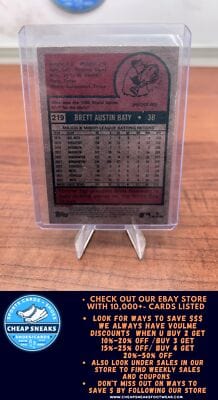 Cheap Sneaks Footwear/Sports Cards Baseball Card Brett Baty 2024 Topps Heritage #219 New York Mets