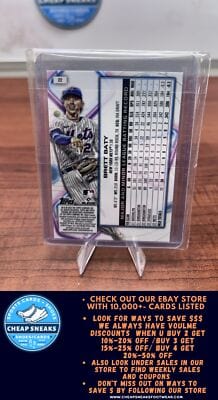 Cheap Sneaks Footwear/Sports Cards Baseball Card Brett Baty RC 2023 Topps Cosmic Chrome #22 New York Mets