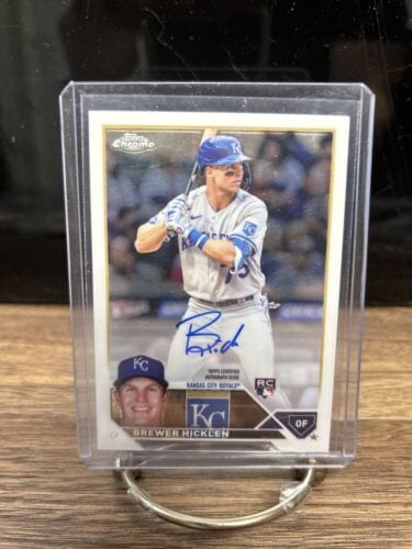 Cheap Sneaks Footwear/Sports Cards Baseball Card BREWER HICKLEN AUTO On-Card 2023 Topps Chrome Baseball ROOKIE Kansas C
