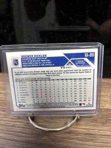 Cheap Sneaks Footwear/Sports Cards Baseball Card BREWER HICKLEN AUTO On-Card 2023 Topps Chrome Baseball ROOKIE Kansas C