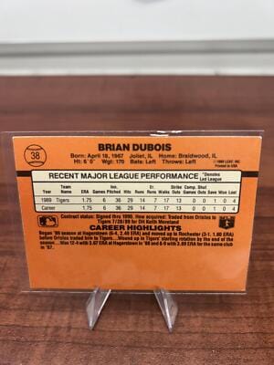 Cheap Sneaks Footwear/Sports Cards Baseball Card Brian DuBois RC 1990 Donruss #38c Detroit Tigers