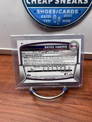 Cheap Sneaks Footwear/Sports Cards Baseball Card Bryce Harper 2023 Bowman Chrome #97 Philadelphia Phillies