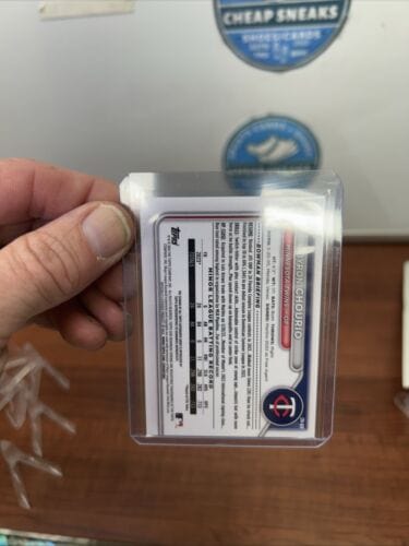 Cheap Sneaks Footwear/Sports Cards Baseball Card Byron Chourio 2024 Bowman Chrome 1st Bowman Green Lunar Auto /99 Minne