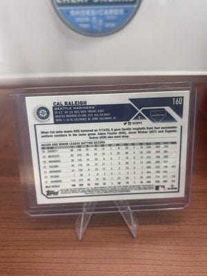Cheap Sneaks Footwear/Sports Cards Baseball Card Cal Raleigh 2023 Topps Chrome Sapphire Future Stars #160 Seattle Marin