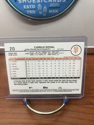 Cheap Sneaks Footwear/Sports Cards Baseball Card Camilo Doval 2024 Topps Rainbow Foil #213 San Francisco Giants