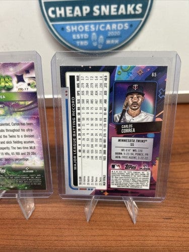 Cheap Sneaks Footwear/Sports Cards Baseball Card Carlos Correa 2024 Topps Chrome Cosmic Into The Cosmos, Astrologically