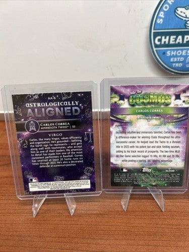 Cheap Sneaks Footwear/Sports Cards Baseball Card Carlos Correa 2024 Topps Chrome Cosmic Into The Cosmos, Astrologically