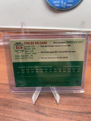 Cheap Sneaks Footwear/Sports Cards Baseball Card Carlos Delgado 2023 Topps Chrome Platinum Anniversary #318 Toronto Blu