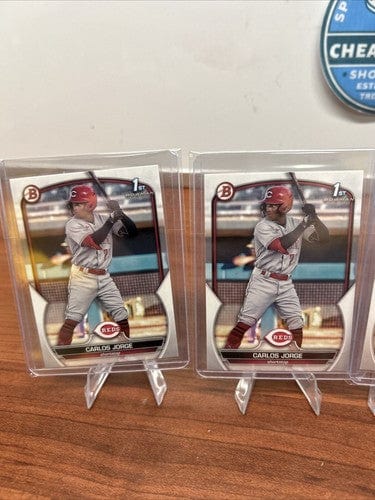 Cheap Sneaks Footwear/Sports Cards Baseball Card Carlos Jorge 2023 Bowman 1st BP-120 (X5) Reds