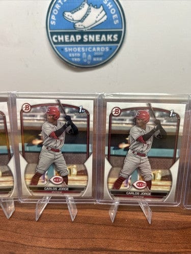 Cheap Sneaks Footwear/Sports Cards Baseball Card Carlos Jorge 2023 Bowman 1st BP-120 (X5) Reds