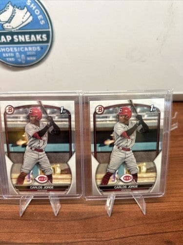 Cheap Sneaks Footwear/Sports Cards Baseball Card Carlos Jorge 2023 Bowman 1st BP-120 (X5) Reds