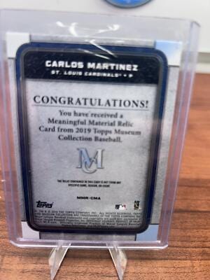 Cheap Sneaks Footwear/Sports Cards Baseball Card Carlos Martinez 2019 Topps Museum Meaningful Material Collection #MMR-
