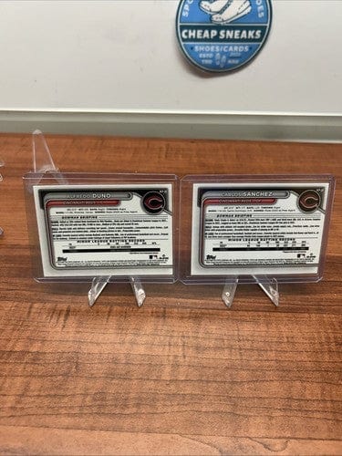 Cheap Sneaks Footwear/Sports Cards Baseball Card Carlos Sanchez 1st Bowman, Alfredo Duno 2024 Bowman Chrome Lot BCP-51,