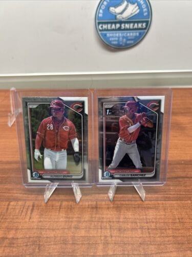 Cheap Sneaks Footwear/Sports Cards Baseball Card Carlos Sanchez 1st Bowman, Alfredo Duno 2024 Bowman Chrome Lot BCP-51,