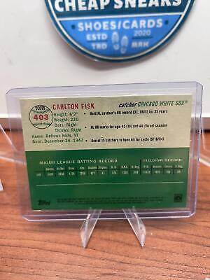 Cheap Sneaks Footwear/Sports Cards Baseball Card Carlton Fisk 2023 Topps Chrome Platinum Anniversary #403 Chicago White