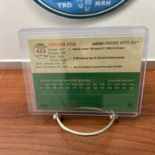 Cheap Sneaks Footwear/Sports Cards Baseball Card Carlton Fisk 2023 Topps Chrome Platinum Anniversary Green Wave Refract