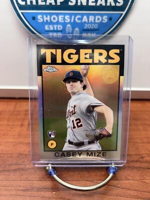 Cheap Sneaks Footwear/Sports Cards Baseball Card Casey Mize 2021 Topps Chrome 1986 Topps Baseball #86BC-13 Detroit Tige
