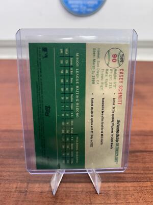 Cheap Sneaks Footwear/Sports Cards Baseball Card Casey Schmitt 2023 Topps Chrome Platinum Anniversary Blue Prism Refrac