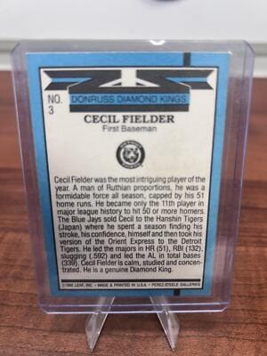 Cheap Sneaks Footwear/Sports Cards Baseball Card Cecil Fielder 1991 Donruss #3 Detroit Tigers