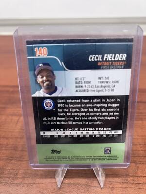 Cheap Sneaks Footwear/Sports Cards Baseball Card Cecil Fielder 2022 Stadium Club #140 Detroit Tigers