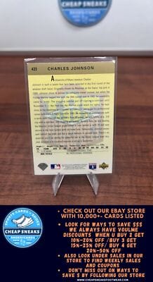 Cheap Sneaks Footwear/Sports Cards Baseball Card Charles Johnson 1993 Upper Deck #435 Florida Marlins