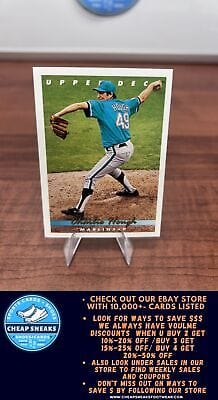 Cheap Sneaks Footwear/Sports Cards Baseball Card Charlie Hough 1993 Upper Deck #518 Florida Marlins