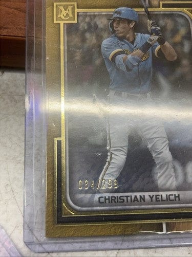 Cheap Sneaks Footwear/Sports Cards Baseball Card Christian Yelich 2023 Topps Museum Collection Gold Parallel #88 Brewer