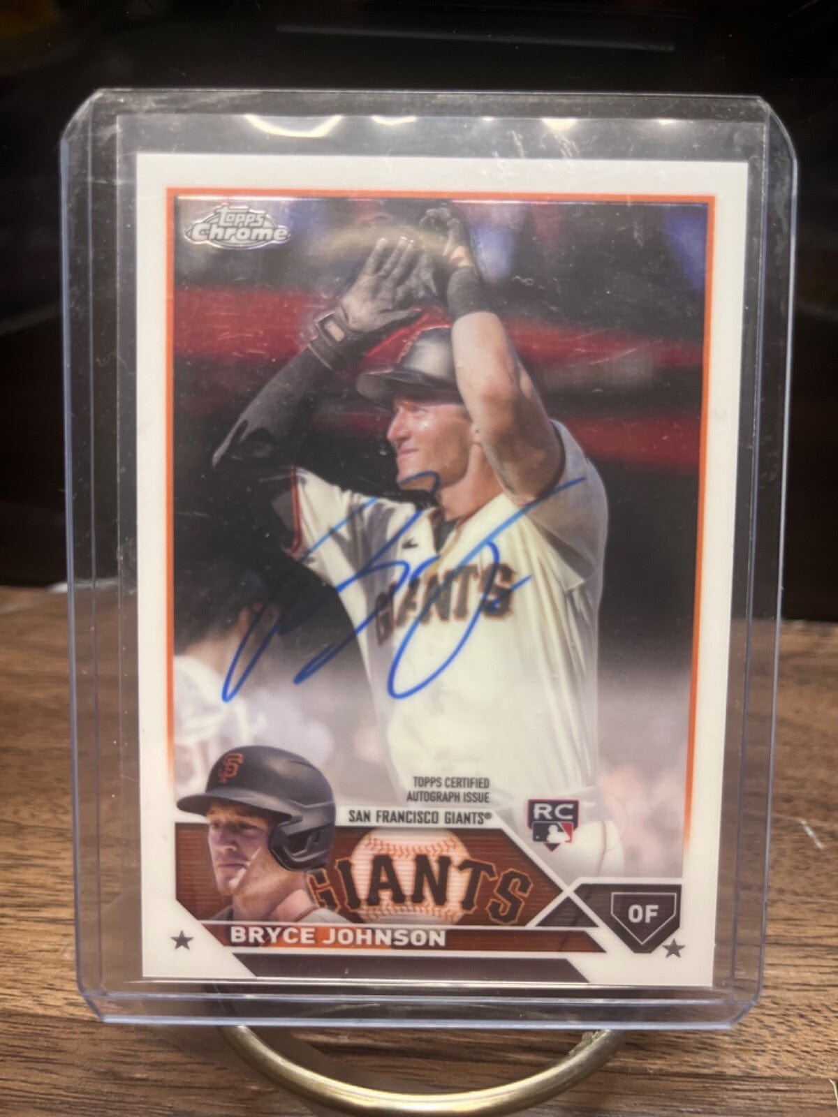 Cheap Sneaks Footwear/Sports Cards Baseball Card Chrome Base Autograph 2023 Topps Chrome Bryce Johnson San Fransico Giants RC Autographed Var