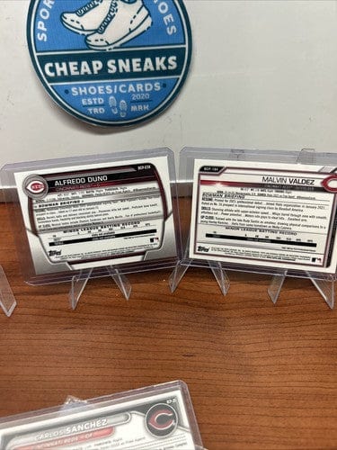 Cheap Sneaks Footwear/Sports Cards Baseball Card Cincinnati Reds 2021/2023-24 Bowman Chrome 1st Lot Duno,Jorge,Torres,