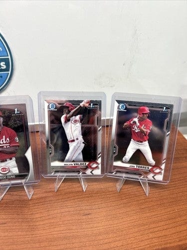 Cheap Sneaks Footwear/Sports Cards Baseball Card Cincinnati Reds 2021/2023-24 Bowman Chrome 1st Lot Duno,Jorge,Torres,